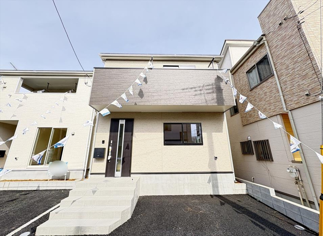 【外観】 | 富士見市水谷東1丁目　新築一戸建住宅　全2棟　(志木本店) | 完成済み。環境に優しいZEH水準の省エネ住宅で新生活を始めませんか！