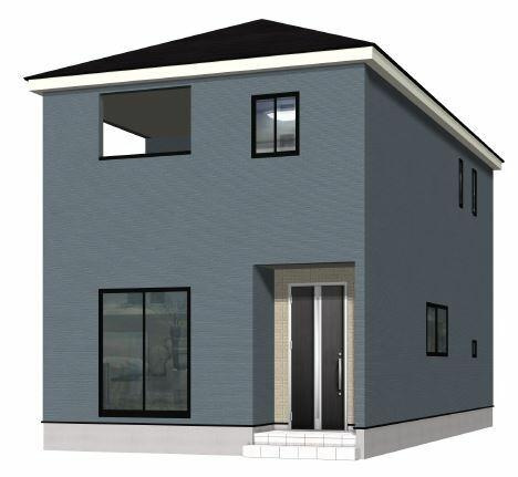 愛知郡東郷町大字和合字知々釜の新築一戸建の外観パース|2号棟　外観パース