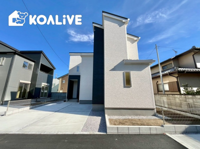 【外観】 | 高崎市下小鳥町　新築住宅 | 現地ご案内ツアー開催中！早朝やお仕事帰りのご見学にもすぐ対応致します！見学ご予約はコアライブまでお気軽にお問い合わせ下さい！