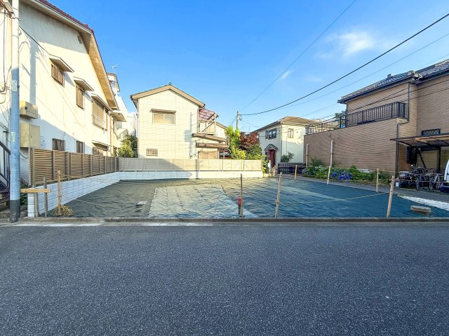 宅地分譲［柏市中央２丁目］の前面道路含む現地写真