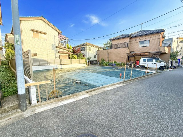 宅地分譲［柏市中央２丁目］の前面道路含む現地写真