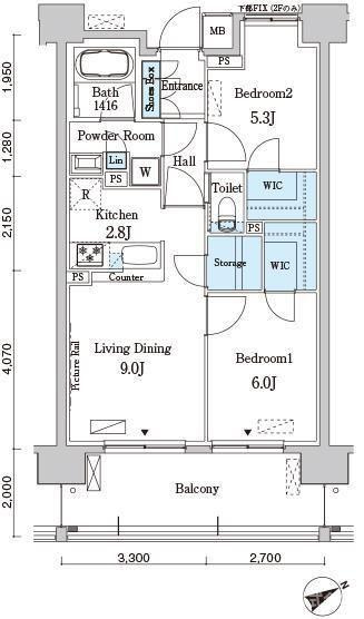 ベルヴュコート柏の間取り