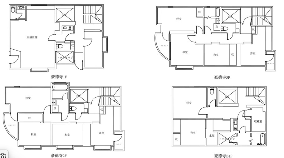 ラレーブ豪徳寺Ⅱの間取り