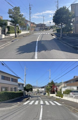 【前面道路含む現地写真】 | 四日市市桜新町２丁目 | 前面道路