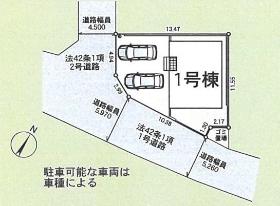 中郡大磯町国府本郷第19　新築一戸建ての区画図