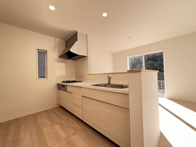 香芝市北今市 第4のキッチン|家族と会話を楽しめるカウンターキッチンです