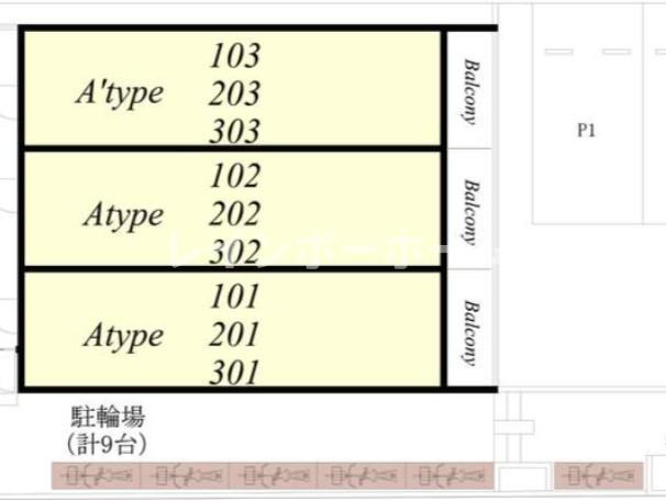 リブリ・ウィステリア船橋の区画図
