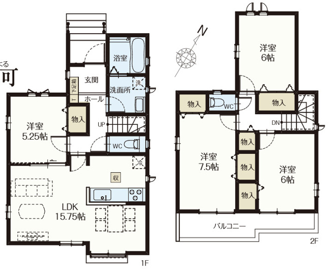 【間取り】 | 北本市宮内2期〈2工期〉　新築戸建　全6棟　I号棟