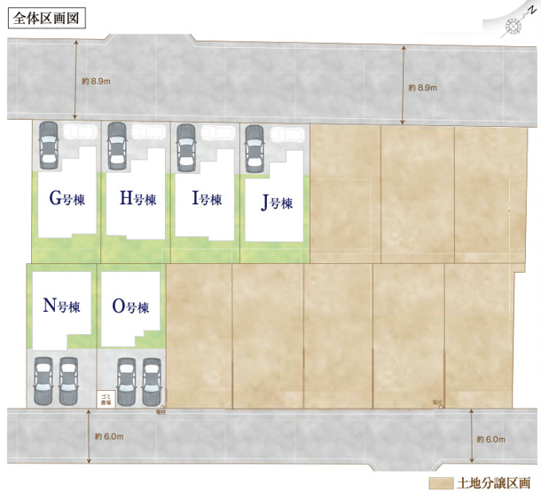 【区画図】 | 北本市宮内2期〈2工期〉　新築戸建　全6棟　N号棟
