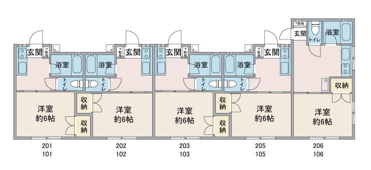 コーポ中村の間取り