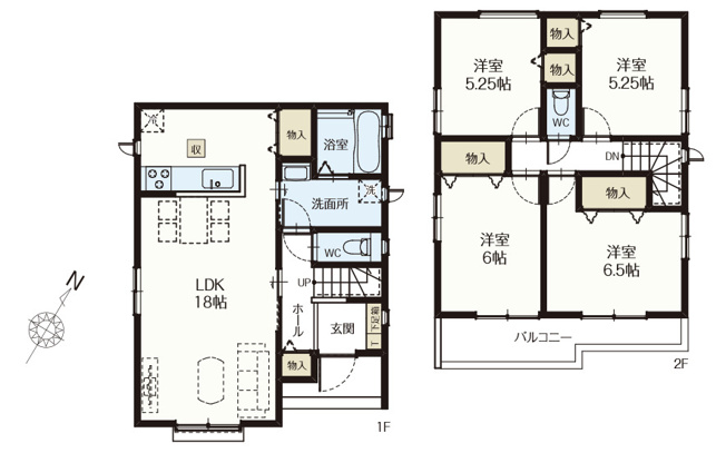 【区画図】 | 北本市宮内2期〈2工期〉　新築戸建　全6棟　O号棟