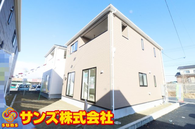 郡山市安積町荒井字柴宮山　　　２号棟　　朝日が丘小学校、郡山第７中学区の外観|南東側から見た外観