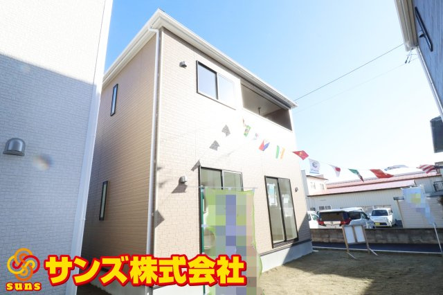 郡山市安積町荒井字柴宮山　　　２号棟　　朝日が丘小学校、郡山第７中学区の外観|南西側から見た外観