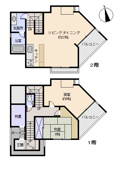 函南町　南箱根ダイヤランドの間取り