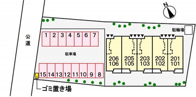 Villa フォーシーズンの駐車場