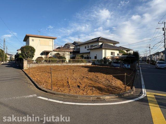 八千代台北１１丁目　売地の外観|八千代台北１１丁目　売地　建築条件なし　地積約５７坪　北西５ｍ×南西９ｍの角地