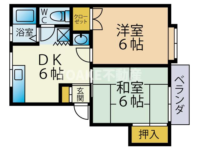 ハイライズつきみ野Aの間取り