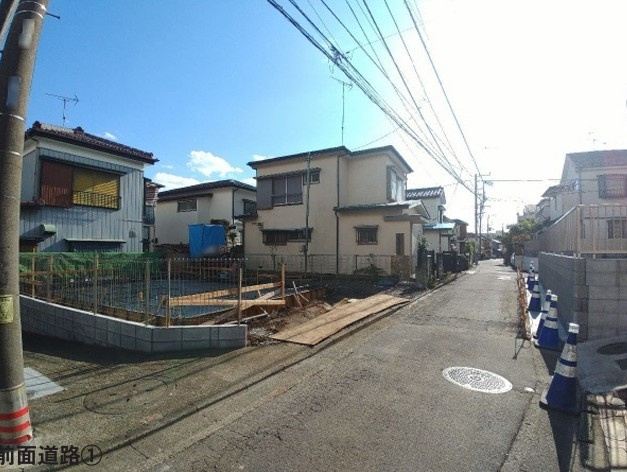 泉区和泉中央北4丁目 新築戸建 3980万円の前面道路含む現地写真