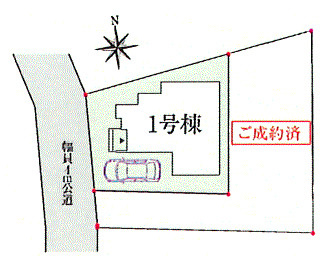 福生市熊川　新築戸建全2棟の区画図