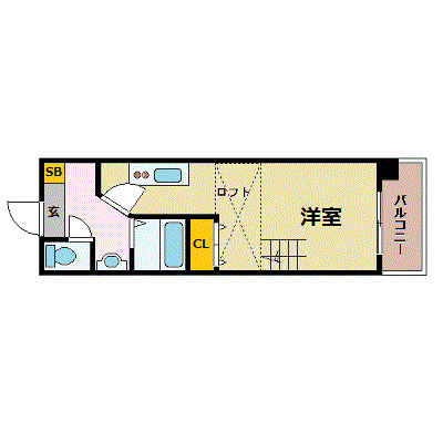 グラビスコート紙屋町の間取り
