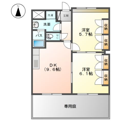 ラ・ヴィータ高取北Ⅱの間取り