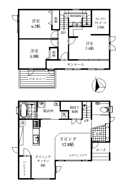 釧路町東陽西1丁目29　中古住宅の間取り
