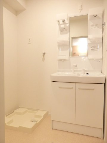 フィオーレの洗面所|広い洗面スペース