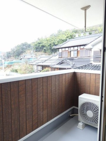 フィオーレのバルコニー|陽当たり良好なバルコニーです