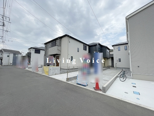 【外観】 | 【仲介手数料０円】綾瀬市第1深谷上　新築一戸建て　全5棟 | 全体　綾瀬市第1深谷上　新築一戸建て　全5棟