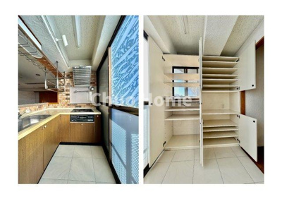 【キッチン】 | タカエイマンション | 収納豊富なシステムキッチン・サイドには大型収納