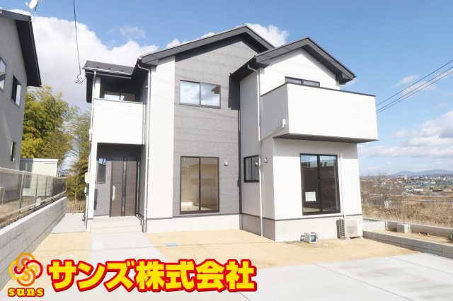 須賀川市千日堂　　  1号棟　　須賀川第１小学校、須賀川第１中学区　の外観|南西側から見た外観