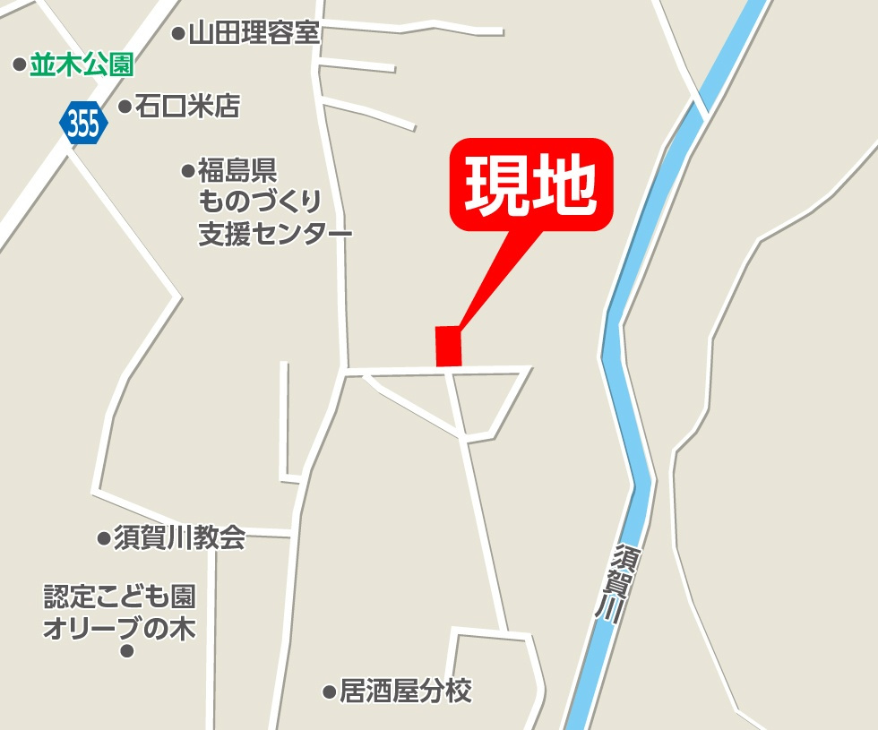 須賀川市千日堂　　  1号棟　　須賀川第１小学校、須賀川第１中学区　のその他|案内図