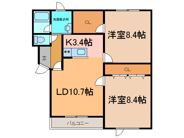 WEST202の間取り