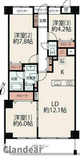 イトーピア小金公園の間取り|ドキドキの新生活も、安心してスタート。ぴったりの住まいを見つけませんか？クランディアが一緒に住まい選びをサポートします‼　まずは、お気軽にお問合せください　＃クランディア