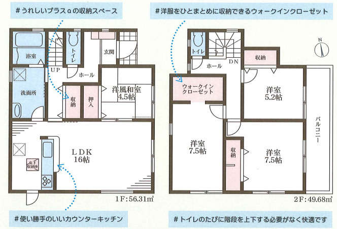駐車並列3台可能　旭が丘　新築限定1棟