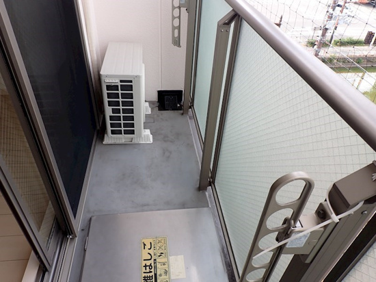 セレス山下町のバルコニー