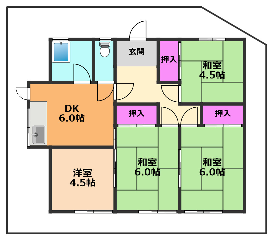 大政貸家　の間取り