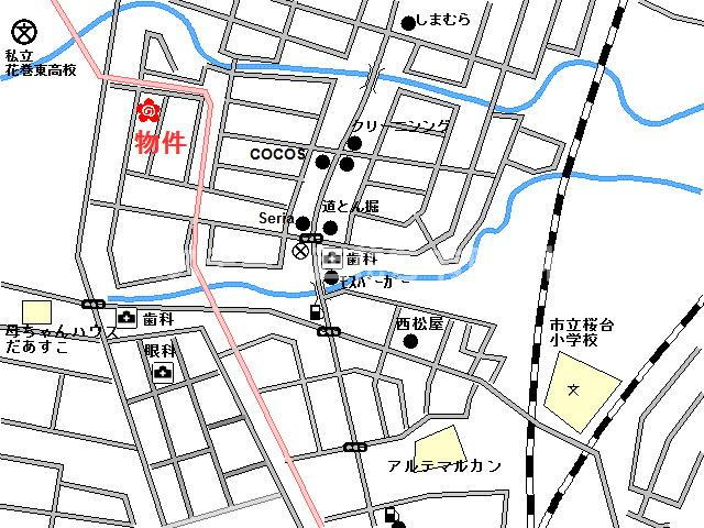 メゾンセレーノ壱番館の地図