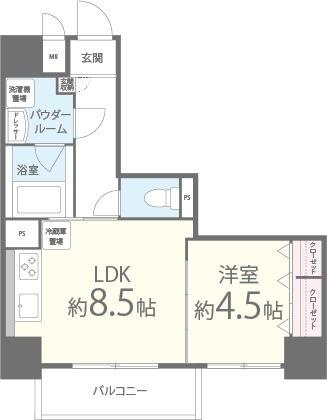 ポローニア立花通りの間取り