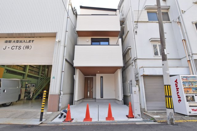 大阪市淀川区新北野3丁目新築戸建の外観|見学をご希望の方はお気軽にお問い合わせください。