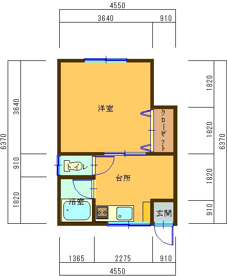 アート三沢の間取り