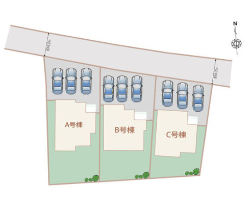 売新築戸建　焼津市塩津の区画図