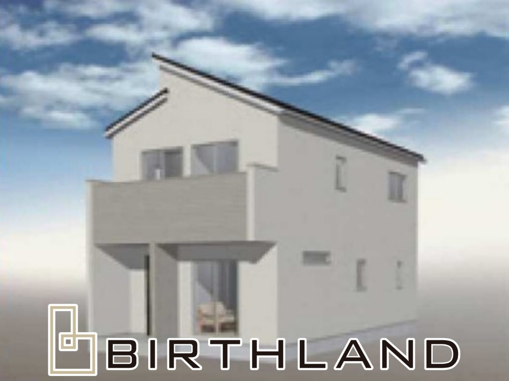 新築戸建・新築建売　いわき市錦町花ノ井３期　錦小・錦中の外観パース|〈５号棟〉完成予想図　※イメージパースにつき実際とは多少異なる場合がございます。