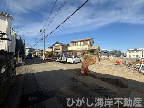 茅ヶ崎市今宿　　売地　　全18区画の前面道路含む現地写真|現地外観