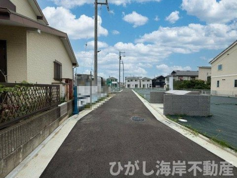 茅ヶ崎市今宿　　売地　　全18区画の前面道路含む現地写真|現地外観