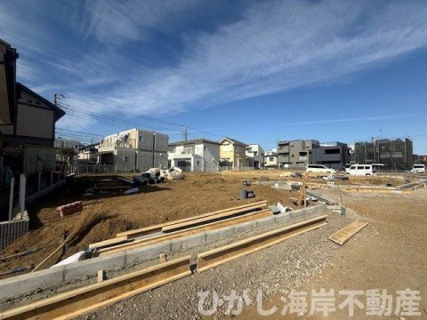 茅ヶ崎市今宿　　売地　　全18区画の前面道路含む現地写真|現地外観