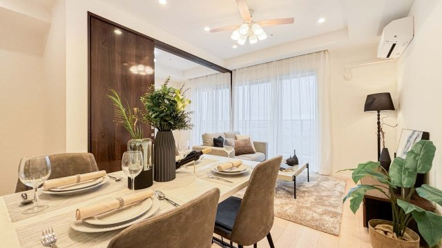 シティタワーズ東京ベイ　セントラルタワーの居間・リビング|おしゃれな居間です