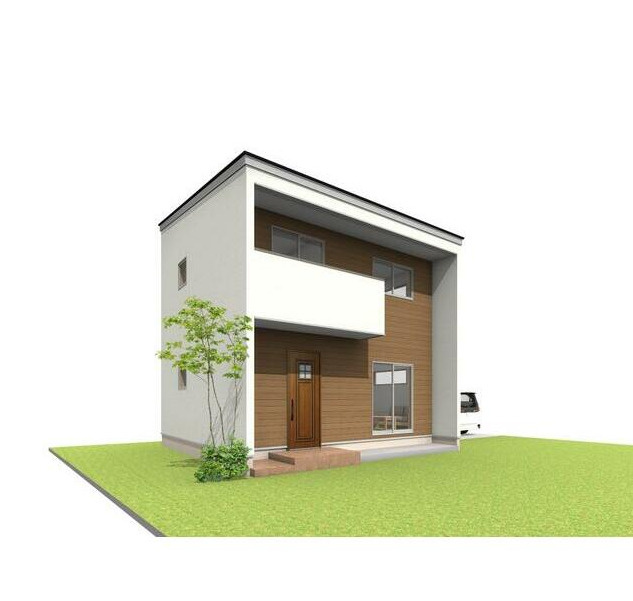 南巨摩郡身延町西嶋の新築一戸建の外観パース