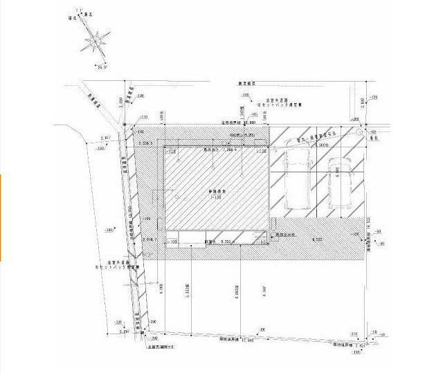 南巨摩郡身延町西嶋の新築一戸建の区画図
