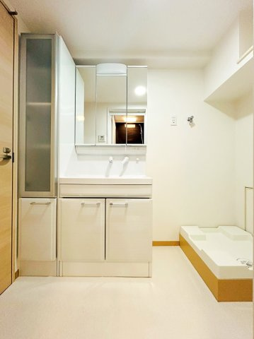 中川ビューハイツの独立洗面台|独立洗面化粧台付き